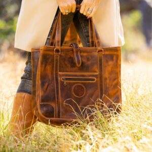 The Jean Maxi Tote in commando tan handcrafted leather with Italian hardware
