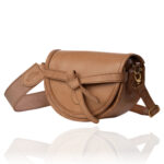 The Doreen Cross Body handcrafted in natural finish genuine leather, Regency Velvet lining and premium Italian hardware.