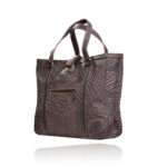 The Jean Maxi Tote in buffalo leather with natural textured grain and Italian hardware
