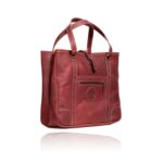 The Jean Maxi Tote in burgundy handcrafted leather with Italian hardware