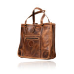 The Jean Maxi Tote in commando tan handcrafted leather with Italian hardware