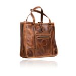 The Jean Maxi Tote in commando tan handcrafted leather with Italian hardware